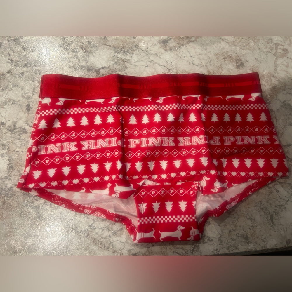 VS PINK HOLIDAY CHRISTMAS PANTY DOGS LARGE NWT